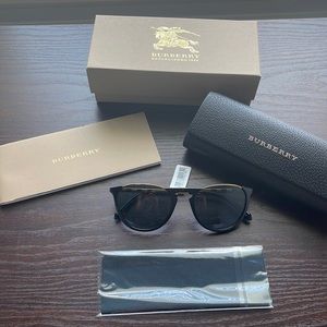 Burberry Tortoise Sunglasses Women`s Round Metal Frames OBE4273